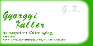 gyorgyi kuller business card